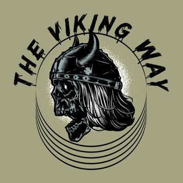 The Viking Way Slogan T Shirt Design