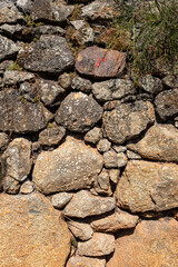 Stone wall as a background or texture.