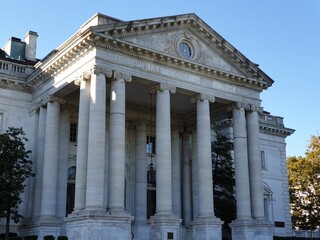 Fototapeta na wymiar The Memorial Continental Hall in Washington, D.C.
