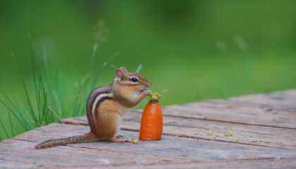 Cute red squirrel with long pointed ears in spring time . Wildlife in spring forest. Sciurus vulgaris.