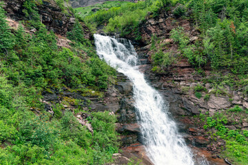 Fototapeta na wymiar Bridal Veil falls in Telluride, Colorado
