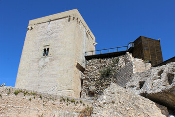 Estepa Castle (Seville, Spain). This ancient fortress is located on a hill.