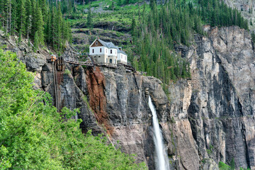 Bridal Veil falls in Telluride, Colorado