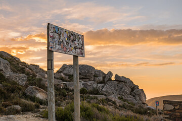 Shot of Swartberg Pass during sunset in the Little Karoo Western Cape South Africa