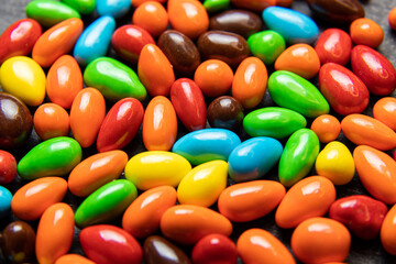 Fototapeta na wymiar Heap of colorful little candies