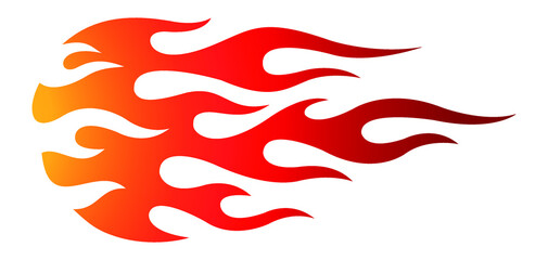 Tribal flame motorcycle and car decal vector graphic. Ideal for car decal, sticker and even tattoos © Artoholics
