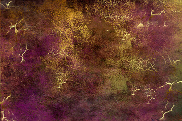 Golden Abstract  decorative paper texture  background  for  artwork  - Illustration