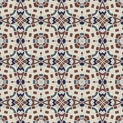 Trendy bright color seamless pattern in beige brown gray blue for decoration, paper, tiles, textiles, carpet, pillows. Home decor, interior design, cloth design.