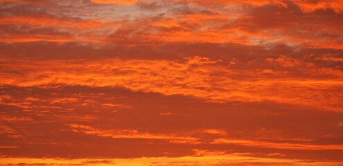 red sunset sky background