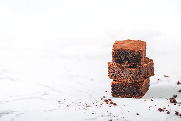 Chocolate brownie fudgy delicious dessert cake pudding recipe