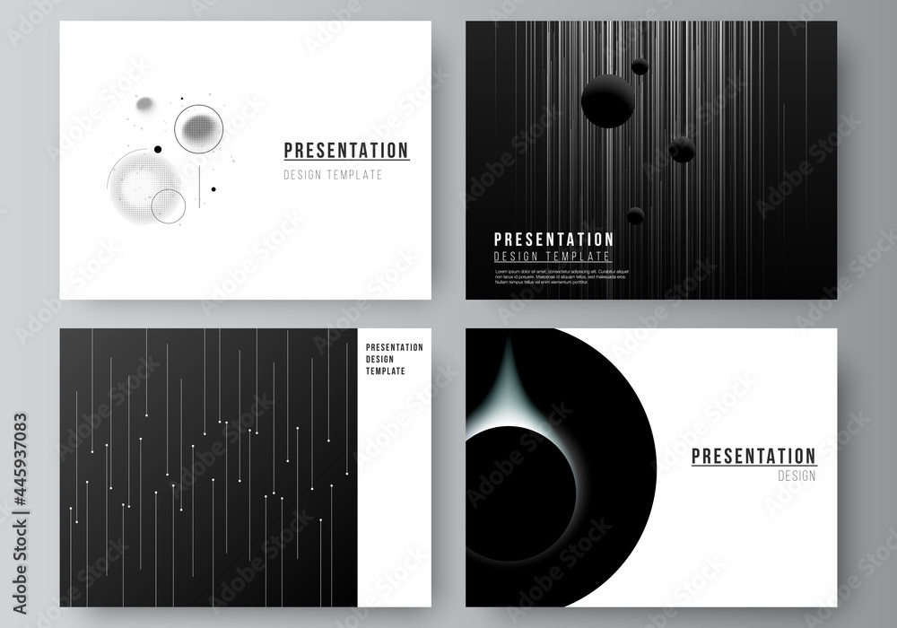 Poster vector layout of the presentation slides design business templates, multipurpose template for presen