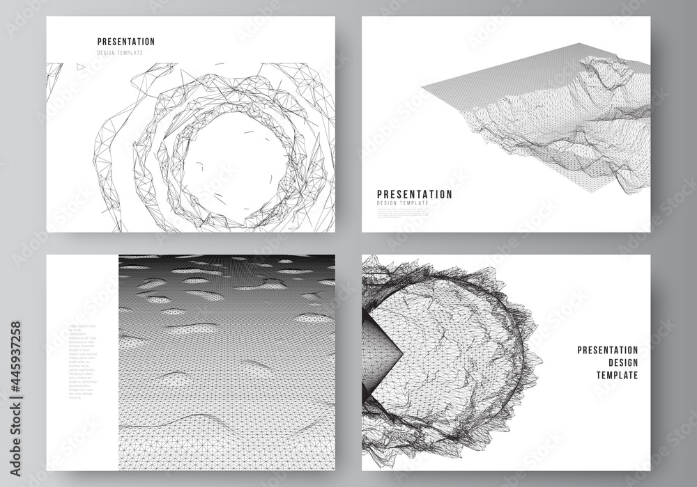 Poster vector layout of presentation slides design business templates, template for brochure, cover, busine
