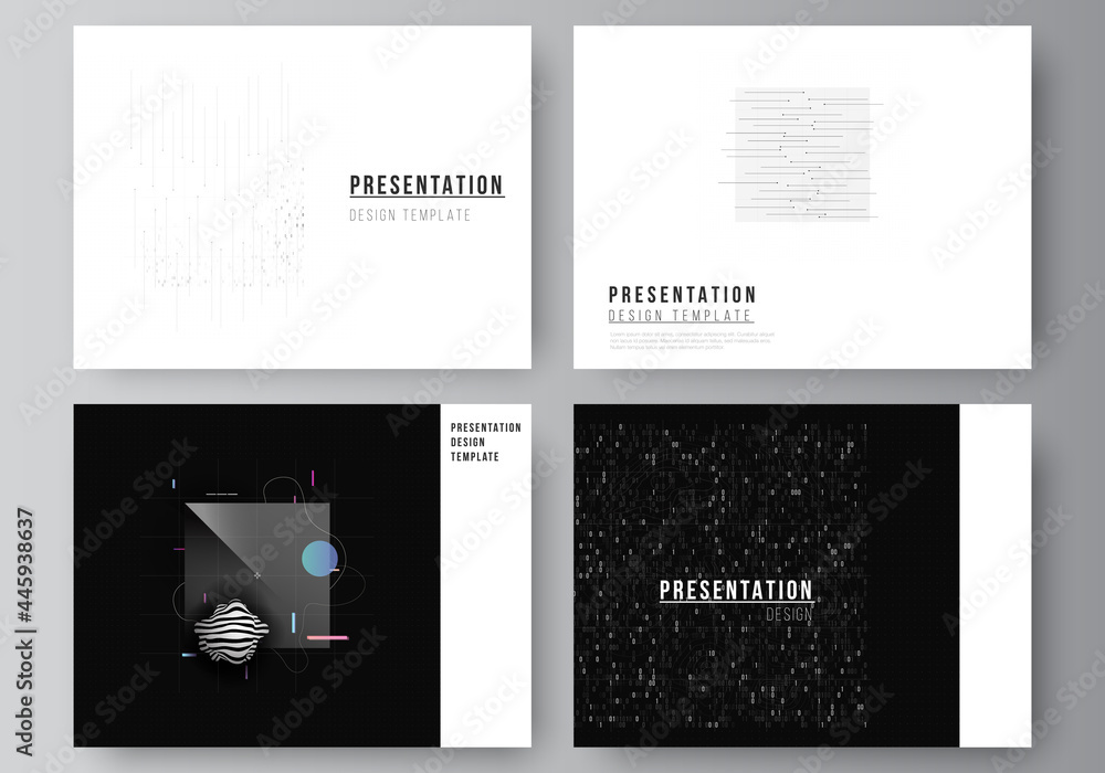 Poster vector layout of the presentation slides design business templates, template for presentation brochu