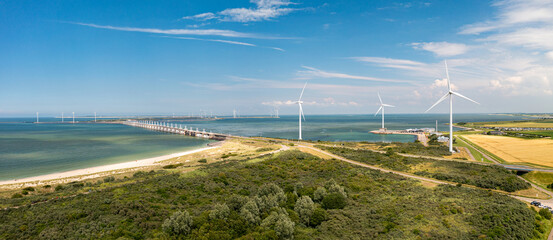 Wind Turbines, Zeeland, Netherlands