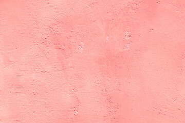 Fototapeta premium Pastel coral color stucco Background