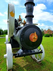 ancienne génératrice et machine à vapeur Lincoln Ruston, Hasnon,  Hauts-de-France, Hainaut