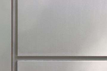 White plastic wall with lines. Modern art. Wall of the future 