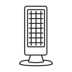 Heater vector outline icon. Vector illustration boiler on white background. Isolated outline illustration icon of heater .