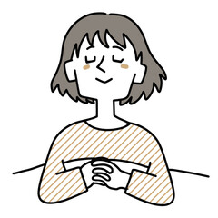 布団でぐっすり眠っている女性