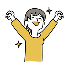 スッキリ健康な女性