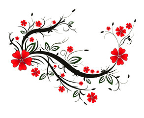 
Abstract floral background for using for design