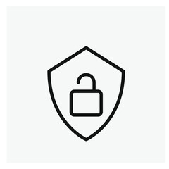 Hotspot shield vector icon. Editable stroke. Symbol in Line Art Style for Design, Presentation, Website or Apps Elements, Logo. Pixel vector graphics - Vector