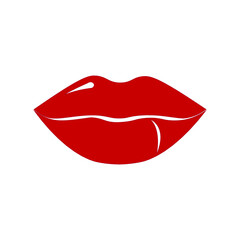 kiss on a white background isolated