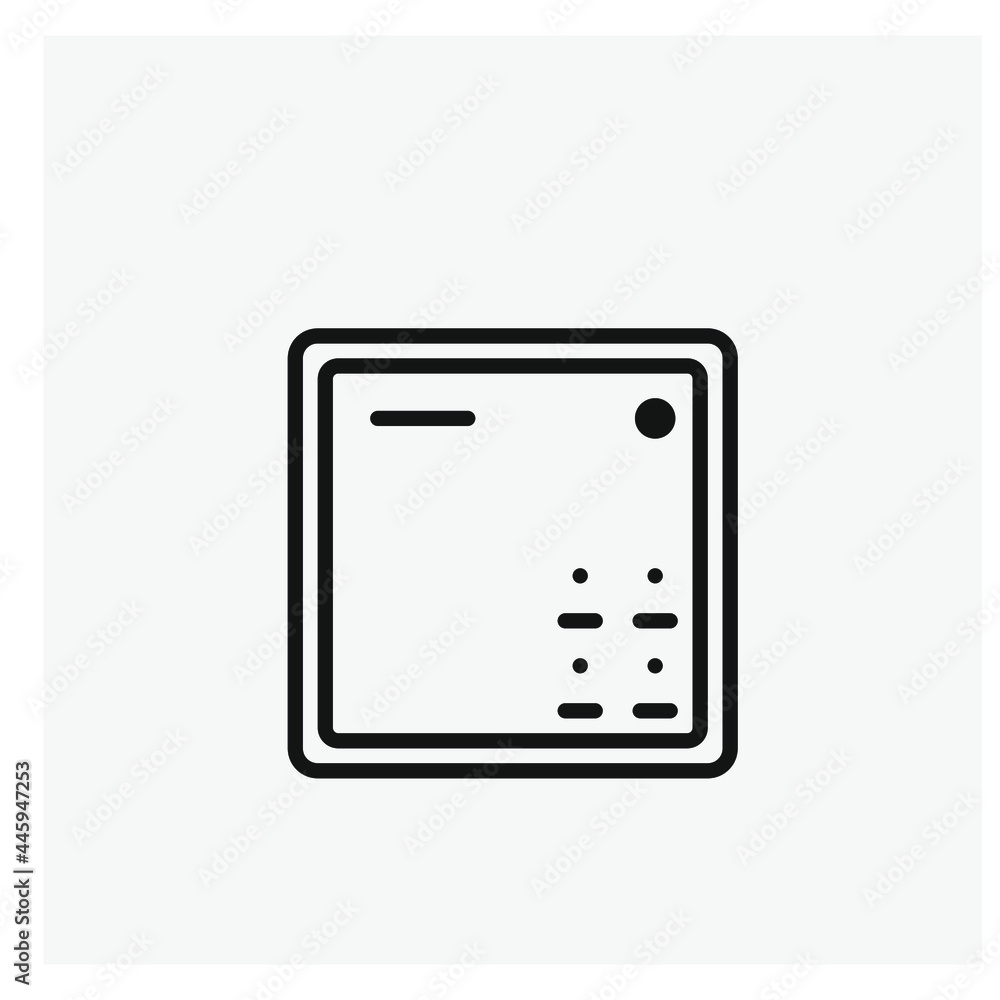 Poster smart vector icon. editable stroke. symbol in line art style for design, presentation, website or ap