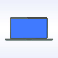 
Laptop or notebook computer vector flat icon on a transparent background.
