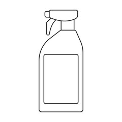 Detergent vector outline icon. Vector illustration powder for laundry on white background. Isolated outline illustration icon of detergent.