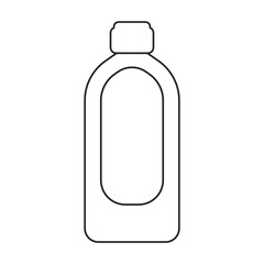 Detergent vector outline icon. Vector illustration powder for laundry on white background. Isolated outline illustration icon of detergent.