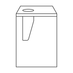 Pencil sharpener vector outline icon. Vector illustration sharpen blade on white background. Isolated outline illustration icon of pencil sharpener.