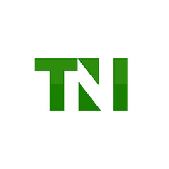 Letter T, N, and I icon. TNI Logo design. Vector Illustration.