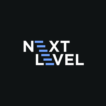 Next Level Stair icon. Grade Logo design. Vector Illustration.