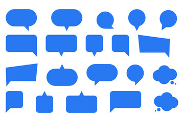 Set of speech bubbles