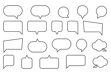 Obraz premium Set of speech bubbles