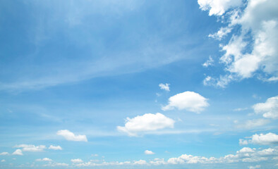 The vast blue sky and clouds sky