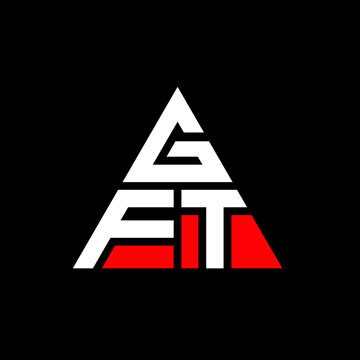 GFT triangle letter logo design with triangle shape. GFT triangle logo design monogram. GFT triangle vector logo template with red color. GFT triangular logo Simple, Elegant, and Luxurious Logo. GFT 