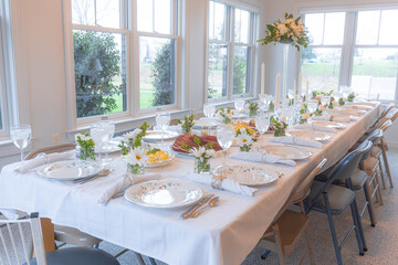 Family Reunion Dinner Table, Happy, Together
