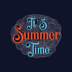 Summer hand drawn lettering
