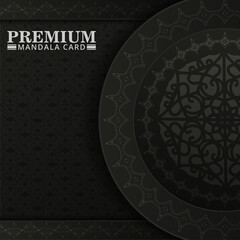 dark mandala pattern background