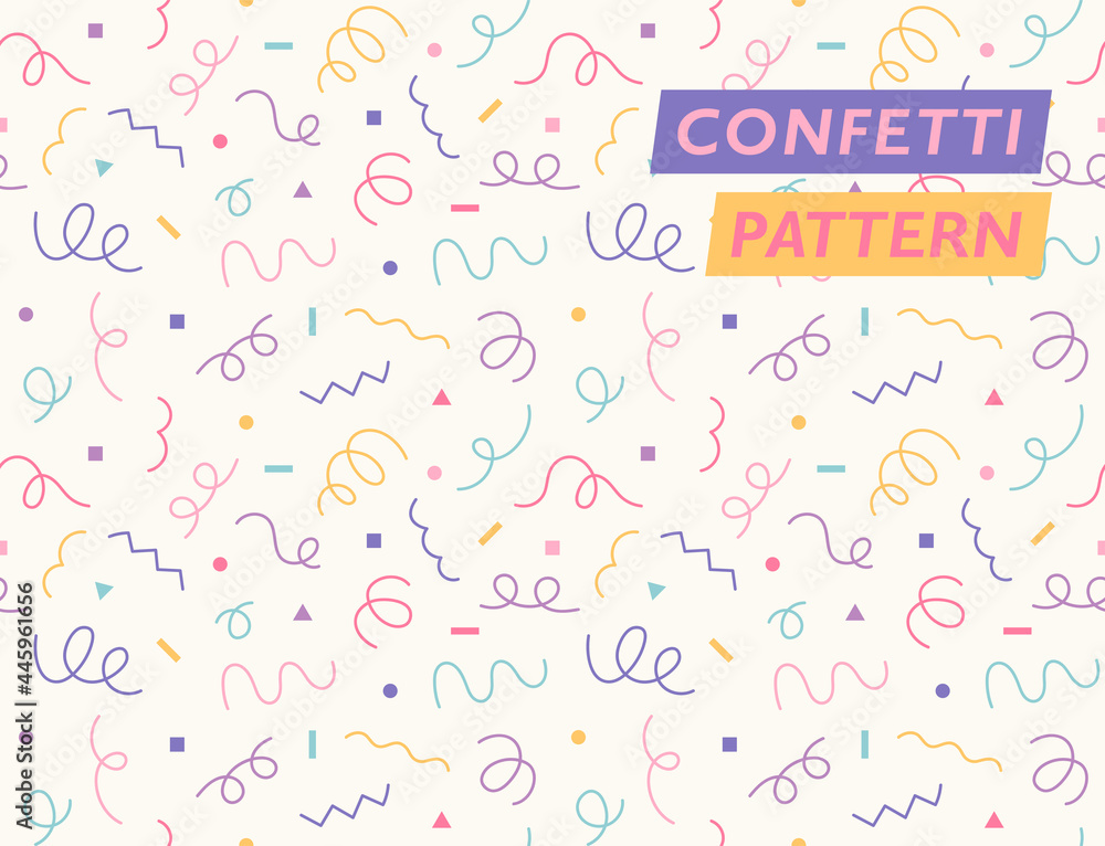 Poster hand-drawn squiggly line pattern. simple pattern design template.
