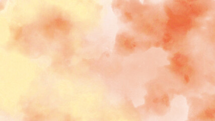 水彩風　黄色とオレンジ