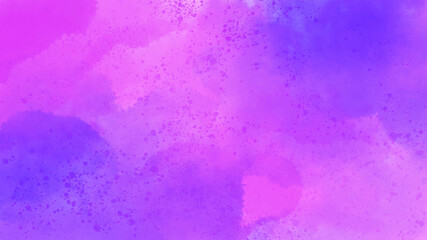 水彩風　青とピンク