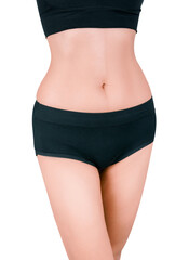 beauty sexy slim woman body showing her perfect with Clipping Path.