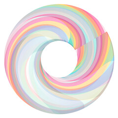カラフル　ドーナツ　円　アイコン
