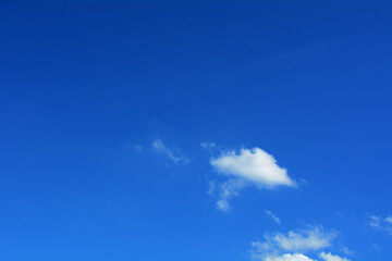Blue sky with clouds beautiful nature background.