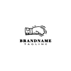 punch logo icon cartoon design vector illustration