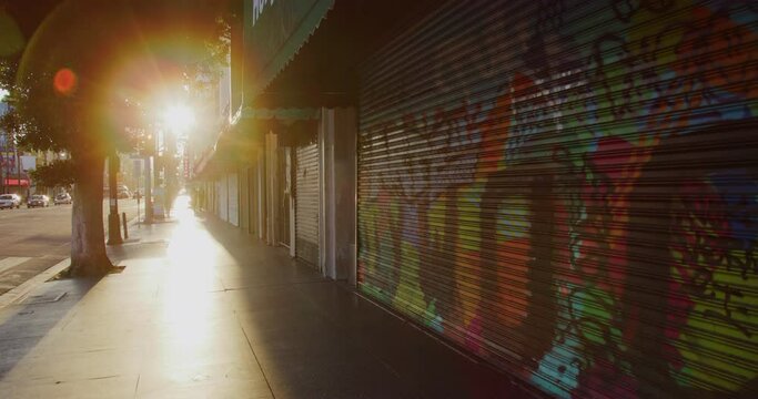 Streets In Hollywood During The Covid19 Pandemic In Los Angeles, California