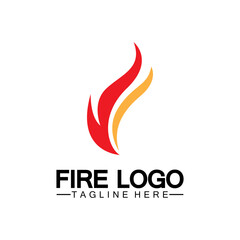 Fire Flame Logo design vector template